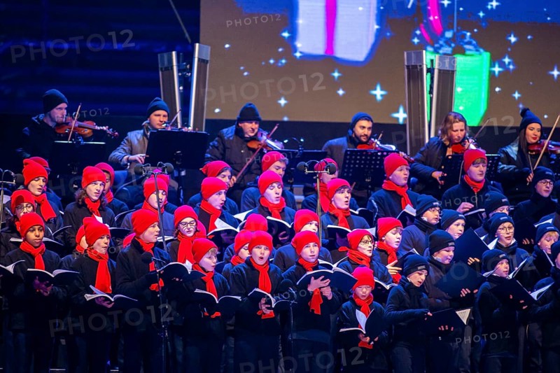 When over 25, 000 visitors flock to the Rudolf Harbig Stadium for the big Advent concert just in front of Christmas, the Christmas festivities begin for many Dresdeners. What began in 2015 as part of the celebrations to mark the anniversary of the world-famous Dresden Kreuzchor has now established itself as one of the biggest and most beautiful Christmas events in Germany., Dresden, Saxony, Germany, Europe