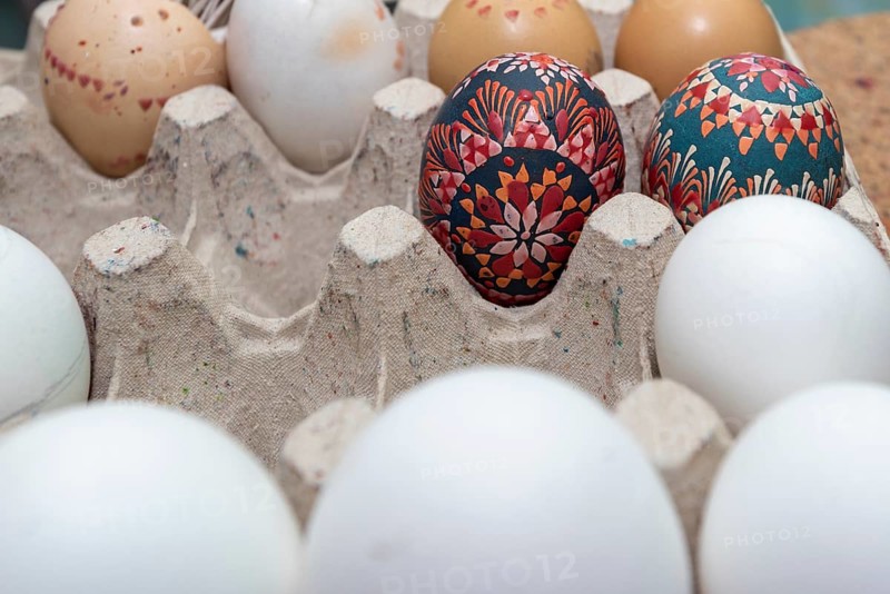 Sorbian Easter eggs, decorated Easter eggs, Sorbian eggs, Germany, Europe
