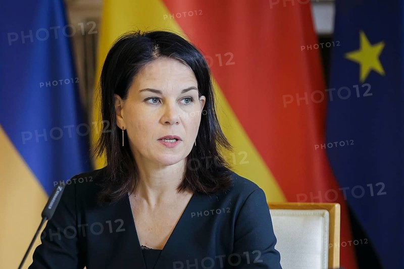 Trilateral meeting at Villa Borsig between Germany, Armenia and Azerbaijan. Annalena Bärbock (Alliance 90/The Greens), Federal Foreign Minister. Berlin, 28.02.2024. Photographed on behalf of the Federal Foreign Office