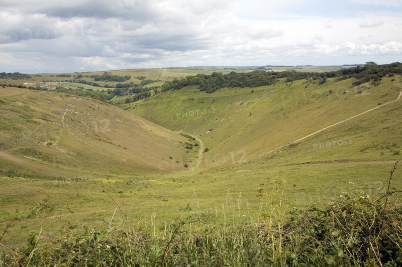 11IDM1268 Devil's Dyke chalk dry valley, near Brighton, Sussex, England, United Kingdom, Europe