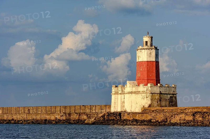 Old lighthouse at the entrance to the port of the city of Recife in Pernambuco