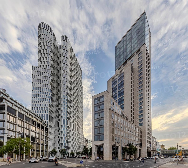 Zoofenster Berlin with the Upper West and Waldorf Astoria buildings. Berlin, Germany, Europe