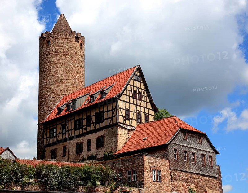 Hinterturm and the Count's Forester's House, Schlitz, small town in the east of the Vogelsberg district in central Hesse, Hesse, Germany, Europe