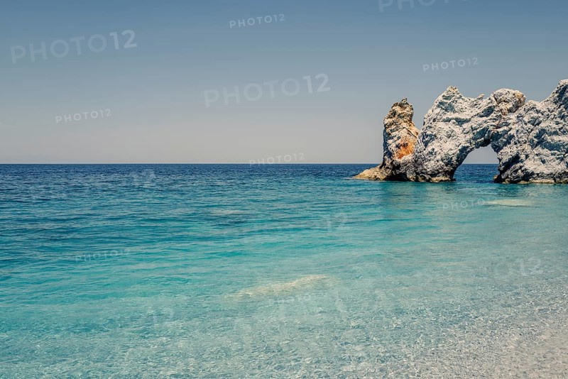 Greek island Skiathos with the beautiful beach called Lalaria, Greece, Europe