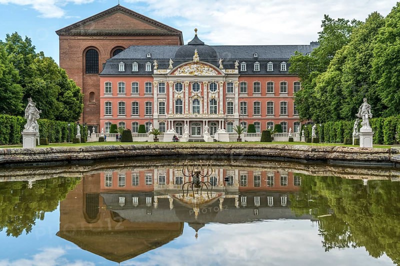 The Electoral Palace in Trier, Rhineland-Palatinate, Germany, Europe