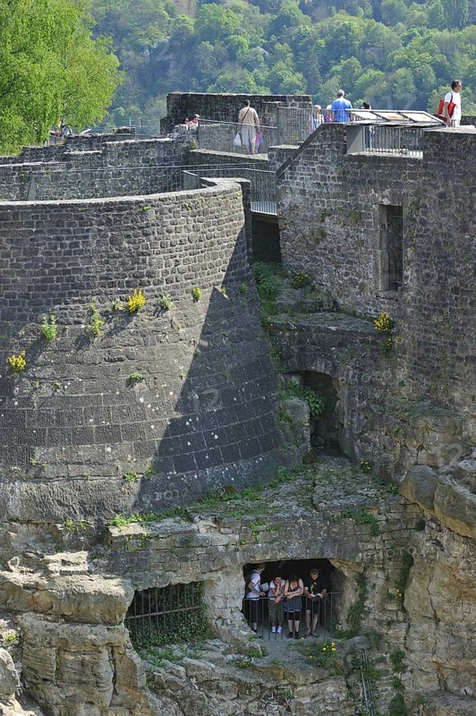 The Bock fortifications and casemates in Luxembourg, Grand Duchy of Luxembourg
