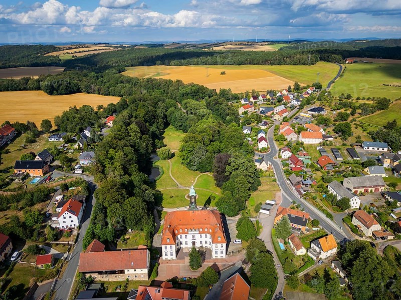 Reinhardtsgrimma Castle is a baroque castle in the Reinhardtsgrimma district of the town of Glashütte in the district of Saxon Switzerland-Eastern Ore Mountains in Saxony, Reinhardsgrimma, Reinhardtsgrimma, Saxony, Germany, Europe