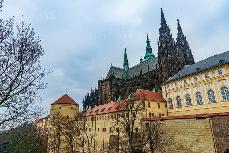 St Vitus Cathedral at Prague Castle, Old Town, history, city trip, tourism, Prague, Czech Republic, Europe