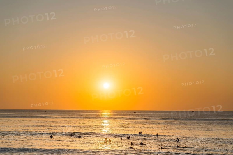 Surfer in the sea, beach, holiday, sunset, travel, beach holiday, tourism, evening sun, evening mood, relaxed, relaxing, sunshine, beautiful, weather, evening sky, sea, Pacific Ocean, beach holiday, long-distance trip, sun, afternoon, tourist, sandy beach, dream holiday, holiday cliché, holiday, summer holiday, holiday time, water, water sports, destination, Dream beach, Uluwutu, Bali, Indonesia, Asia