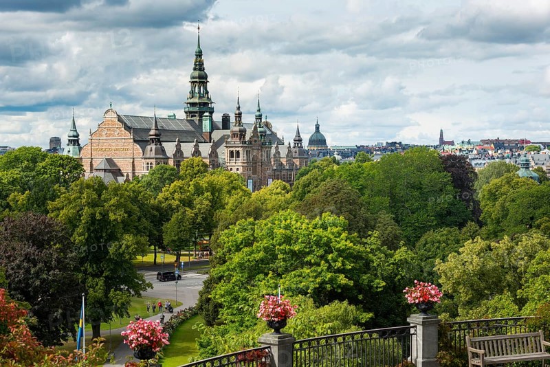 The Nordic Museum, building, Djurgarden, metropolis, travel, city trip, tourism, city centre, centre, history, city history, old town, historical, Scandinavia, Stockholm, Sweden, Europe