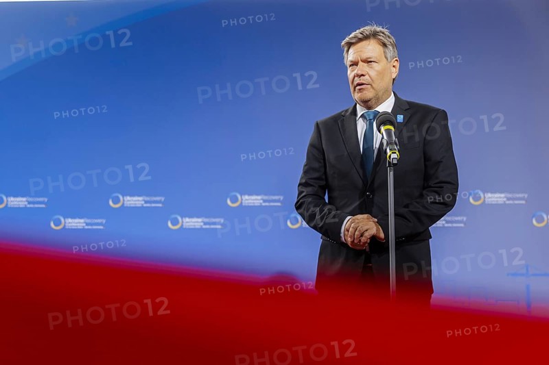 Robert Habeck (Alliance 90/The Greens), Federal Minister for Economic Affairs and Climate Protection and Vice Chancellor, Ukraine Recovery Conference URC in Berlin.