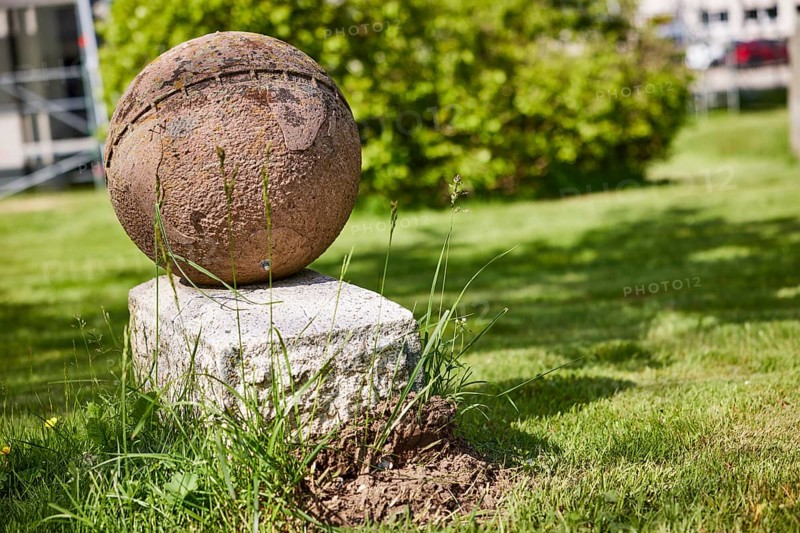 Globe sundial in the spa gardens of Innerlehen, Bernau im Black Forest, Black Forest, Waldshut district, Baden-Württemberg, Germany, Europe