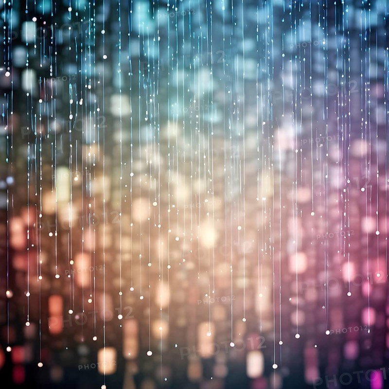 Abstract animation of binary code cascading down like digital rain, representing data insights, pastel hues, AI generated