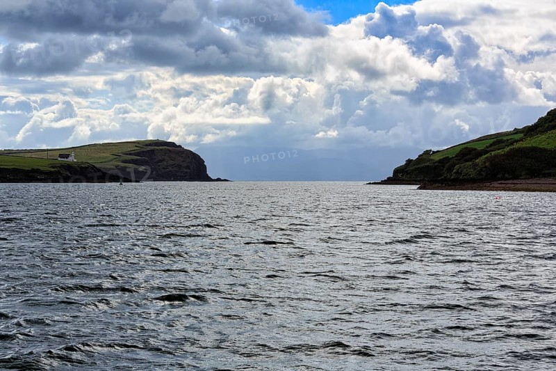 Coastline with lighthouse on cliff, Dingle Bay, Dingle Peninsula, County Kerry, Slea Head Drive, Wild Atlantic Way, North Atlantic, Ireland, Europe