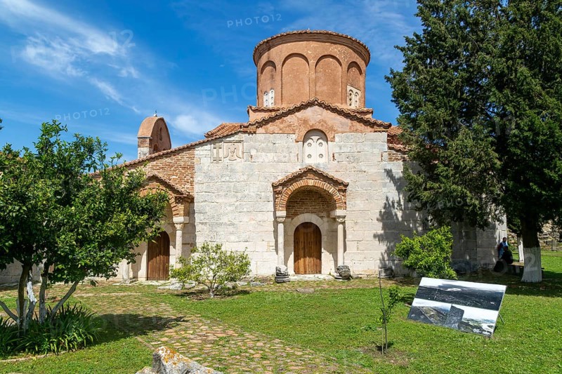 Monastery and Greek Orthodox church of the Virgin Mary, Apollonia Archaeological Park, Pojan, Albania, Europe