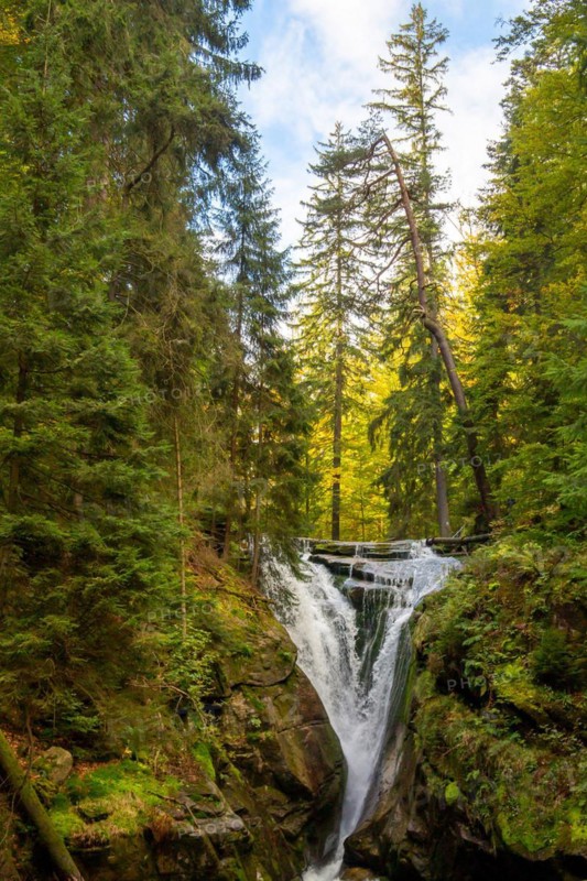 The Kochel Falls in Schreiberhau, Giant Mountains Poland