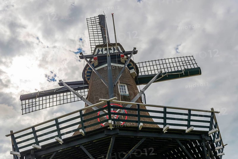 Windmill, timber construction, wood, architecture, historical, history, village, rural, tradition, tourism, travel, Woudsend, Netherlands