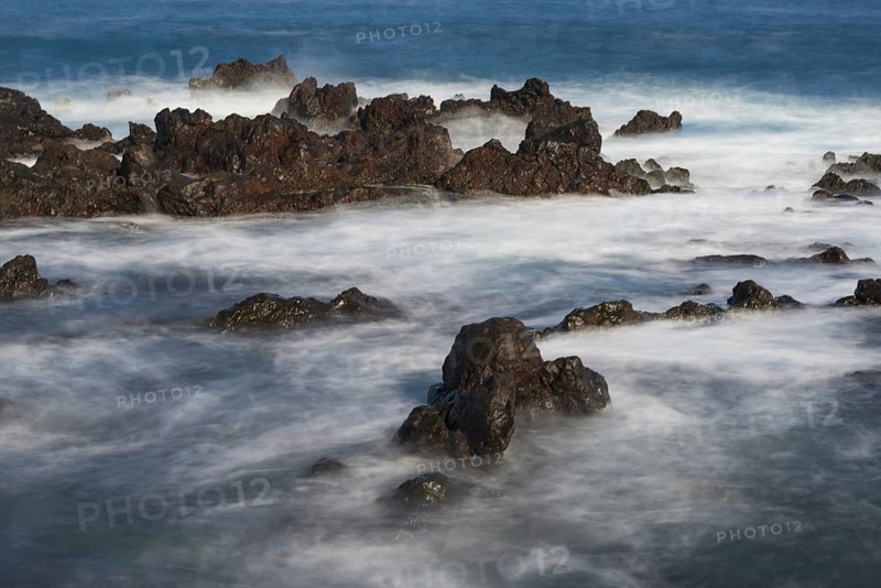 Atlantic coast near Puerto de la Cruz, Tenerife, Canary Islands, Spain, Europe