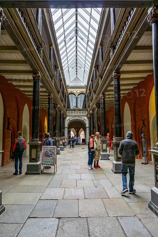 The historic old town of Stralsund, UNESCO World Heritage Site, Passage, Gallery in the historic town hall, Mecklenburg-Western Pomerania, Germany, Europe