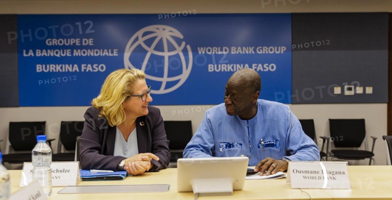 Svenja Schulze (SPD), Federal Minister for Economic Cooperation and Development and Ousmane Diagana, Vice-President of the World Bank Group for West and Central Africa, 4 March 2024.photographed on behalf of the Federal Ministry for Economic Cooperation and Development