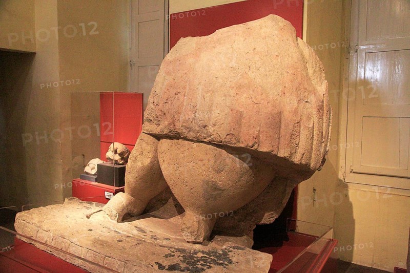 Fat lady goddess stone statue from Tarxien temple, National Museum of Archaeology, Valletta, Malta, Europe