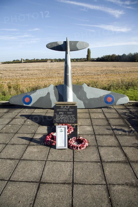 Second world war RAF memorial, Bradwell on Sea, Essex, England, UK