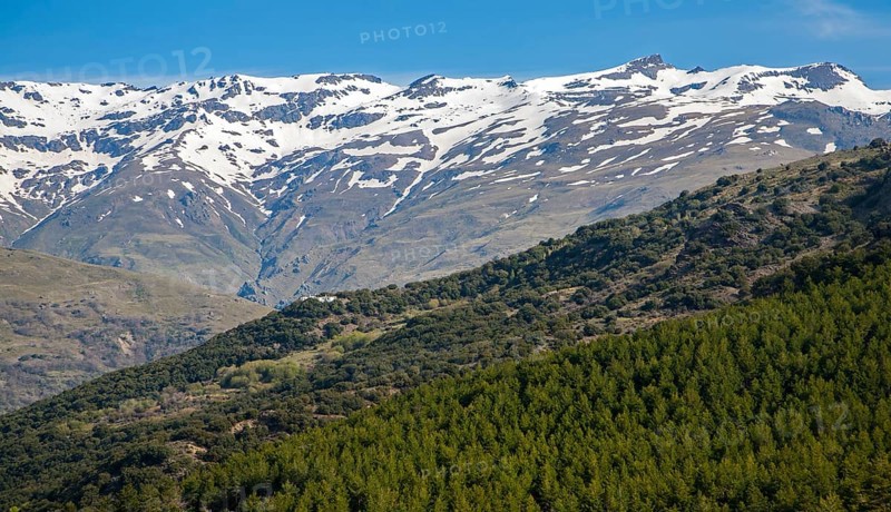 Landscape of Sierra Nevada Mountains in the High Alpujarras, near Capileira, Granada Province, Spain, Europe