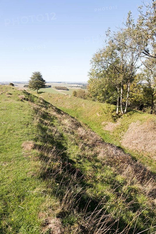 Sidbury Camp or Sidbury Hill Iron Age hill fort, Haxton Down, near Everleigh, Wiltshire, England, UK