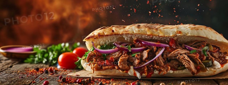 Fresh tasty beef burger sandwich with onion, cheese and vegetables. Junk food and fast food concept, AI generated
