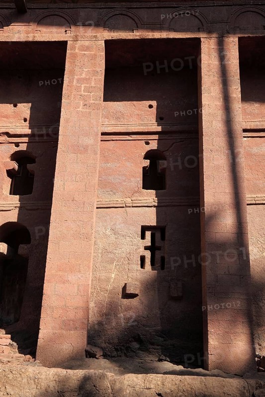 Lalibela, the World Heritage Church, Bete Medhane Alem, House of the World Heritage, Ethiopia, Africa