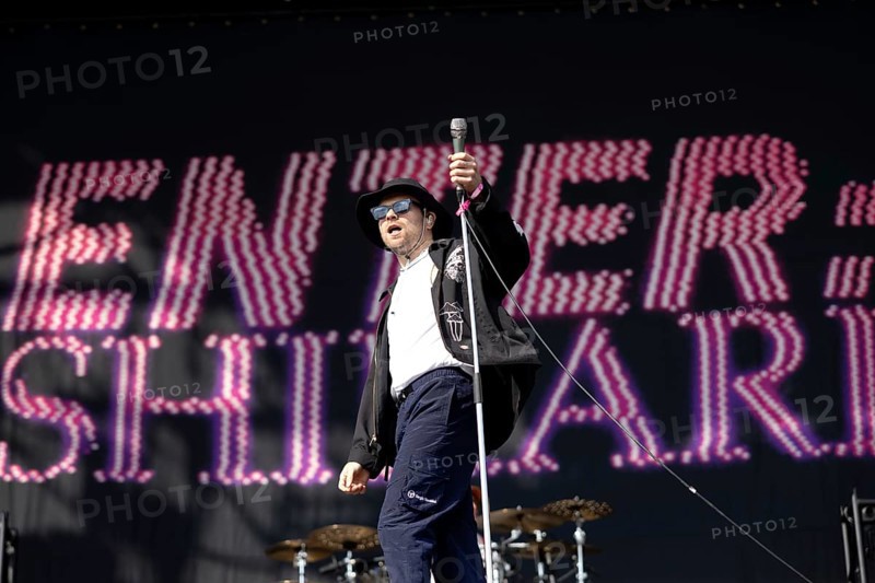 Adenau, Germany, 7 June 2024: Enter Shikari (Roughton Rou Reynolds, singer) play at Rock am Ring. The festival takes place at the Nürburgring race track near the town of Adenau from 7 to 9 June 2024, Europe