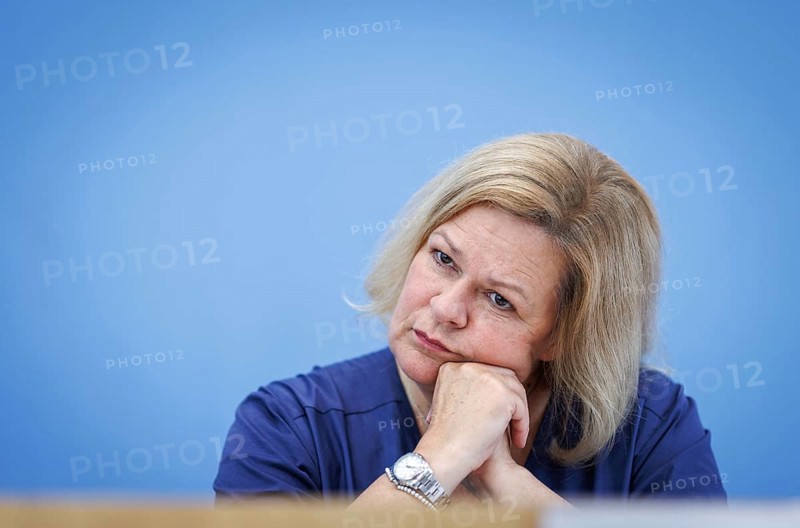 Nancy Faeser, Federal Minister of the Interior and Home Affairs, recorded during the Federal Press Conference on the presentation of the 2023 Report on the Protection of the Constitution, in Berlin, 18 June 2024