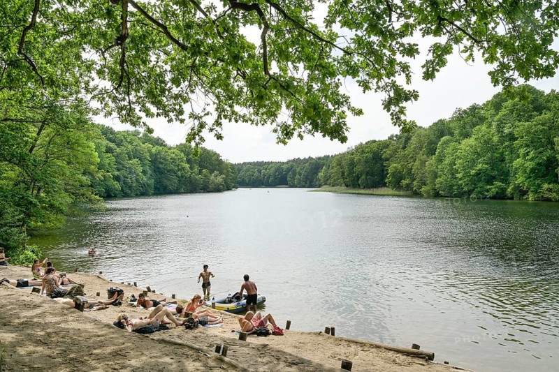 Bathing area, Krumme Lanke, Zehlendorf, Steglitz-Zehlendorf, Berlin, Germany +++ NO MODEL RELEASE