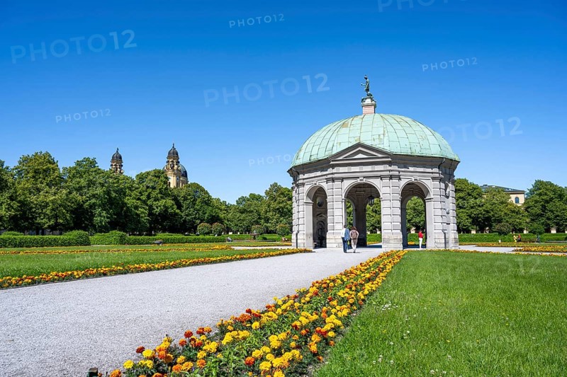 Diana Temple in the Hofgarten, Old Town, Munich, Upper Bavaria, Bavaria, Germany, Europe