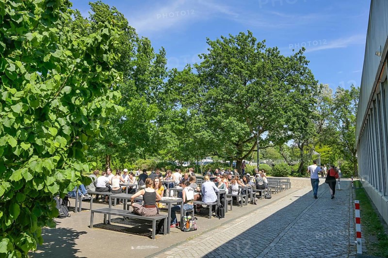 Mensa FU II, Silberlaube, Freie Universität, Habelschwerdter Allee, Dahlem, Steglitz-Zehlendorf, Berlin, Germany, Europe