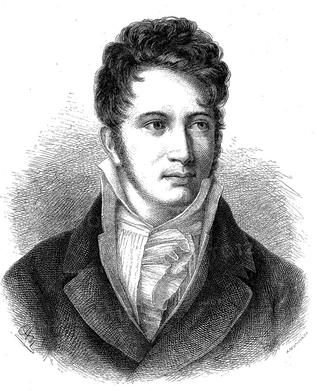 Adam Gottlob Oehlenschläger, 14 November 1779, 20 January 1850, a Danish national poet of the Romantic period, historical, digital reproduction of an original from the 19th century