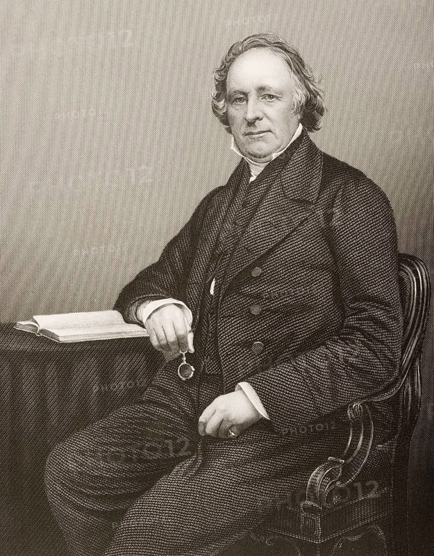 Thomas Binney, 1798-1874, English Congregationalist clergyman. Painted by DJPound after a photograph by Mayall. From the book The Drawing-Room of Eminent Personages, Volume 2, published in London 1860, digitally restored reproduction from a 19th century original, record date not stated