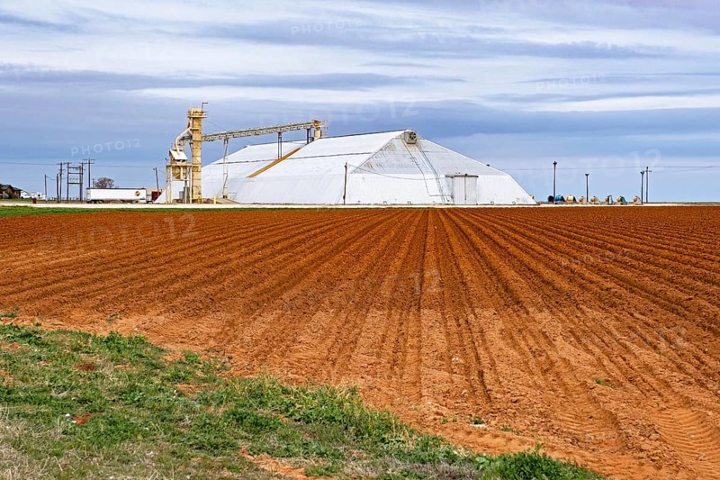 Storage facility, warehouse and elevator for peanuts in Texas, United States, USA, North America