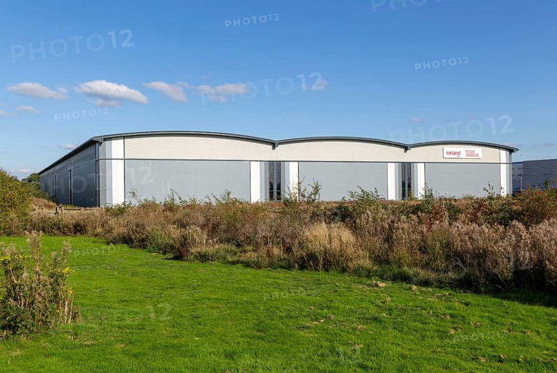 Iceland frozen food warehouse and distribution centre building, Symmetry Park, Swindon, Wiltshire, England, UK