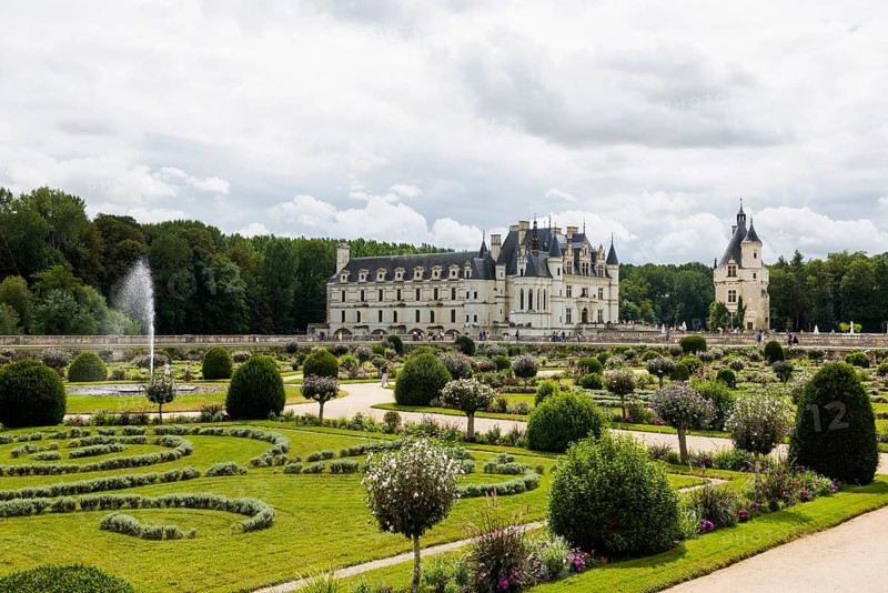 Chenonceau Castle, Château de Chenonceau, Department Indre-et-Loire, Centre-Val de Loire region, France, Europe