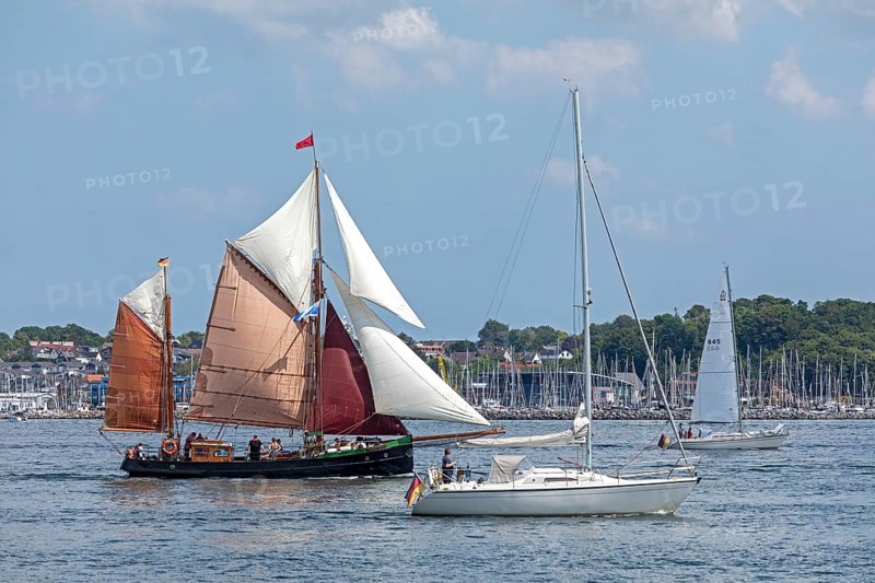 Sailing ship Seestern, sailing boats, Laboe, Kieler Woche, Kiel Fjord, Kiel, Schleswig-Holstein, Germany, Europe