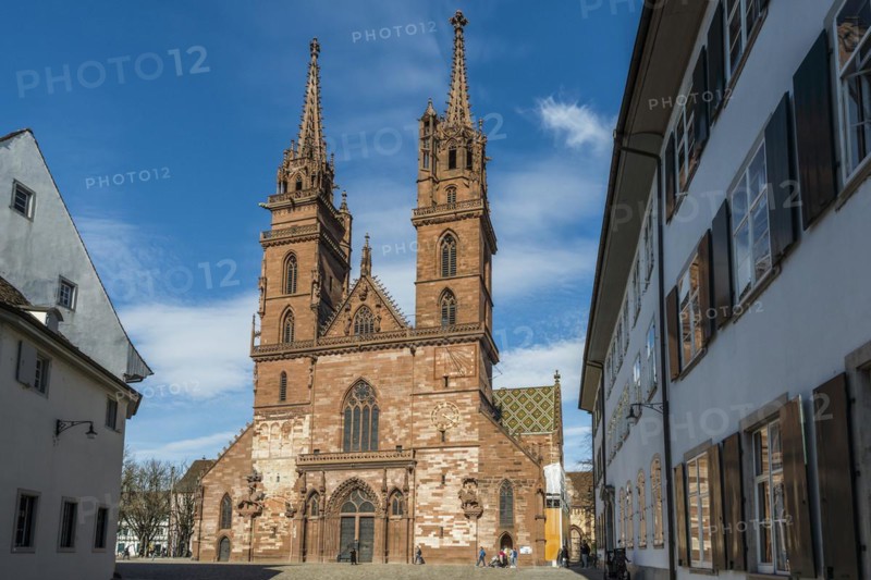 Basel Minster, Basel, Canton of Basel-Stadt, Switzerland, Europe