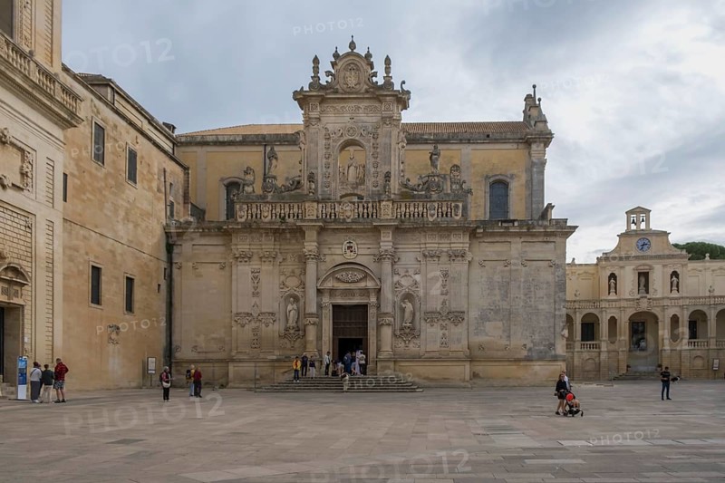 Lecce Cathedral, Duomo di Lecce, Cattedrale dell Assunzione della Virgine, Piazza del Duomo, Lecce, Apulia, Italy, Europe
