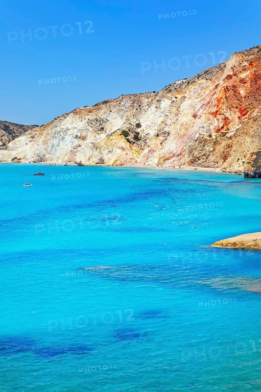 Fyriplaka beach, Milos Island, Cyclades Islands, Greece, Europe