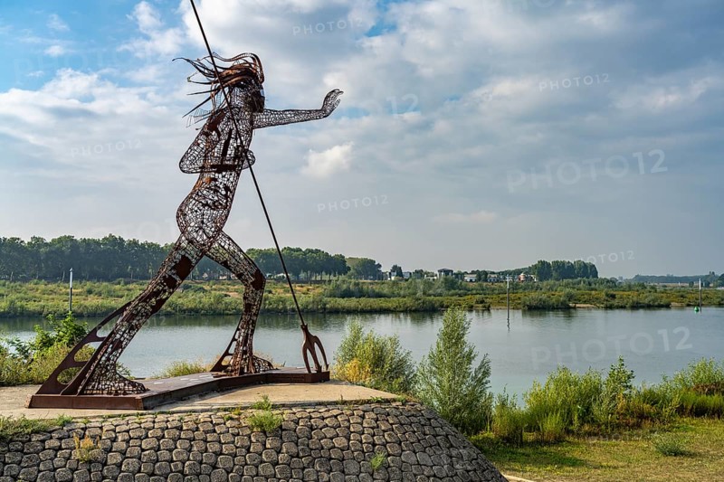 Peaceful Warrior Vreedzame Krijger on the Maas in Venlo, Netherlands