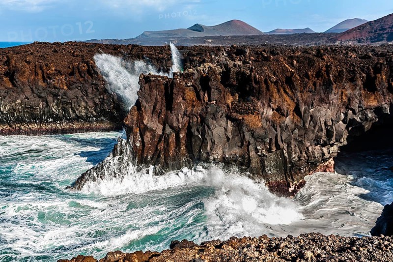 2016, Raimund Franken, Model Release:Not, Property Release: Not Los Hervideros, Lanzarote, Los Hervideros, ESP, Spain, Canary Islands, Canary Islands, Atlantic Ocean, Lanzarote, biosphere reserve, volcano, volcanism, volcanic island, island, recording date, Europe