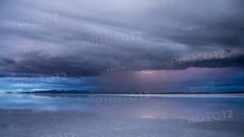 Thunderstorm, Salar de Uyuni, Uyuni, Bolivia, South America