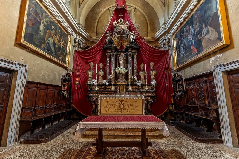 Church, Parish Church of Santa Maria del Sasso, interior view, Morcote, Lake Lugano, Lago di Lugano, Canton Ticino, Switzerland, Europe