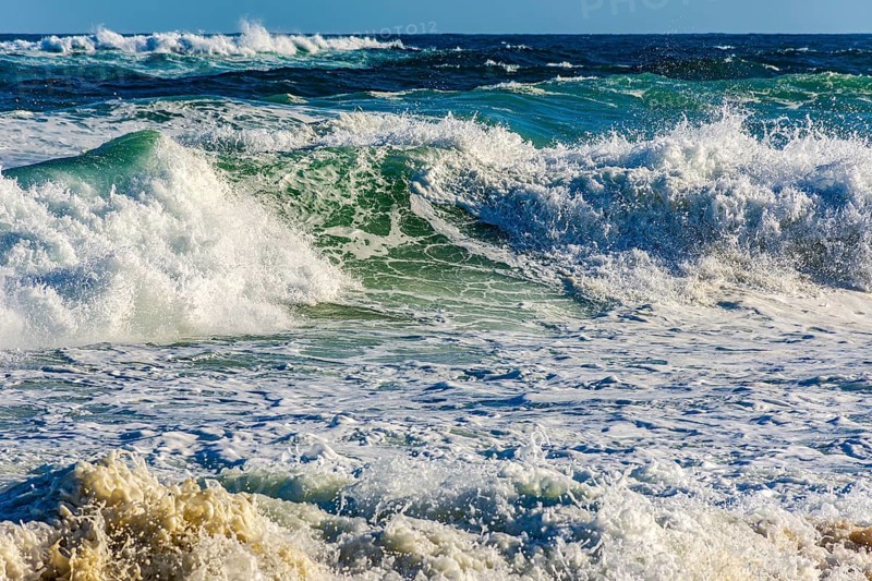 Waves on a rough sea day at Ipanema beach in Rio de Janeiro Rio de Janeiro, Ipanema beach, RJ, Brazil, South America