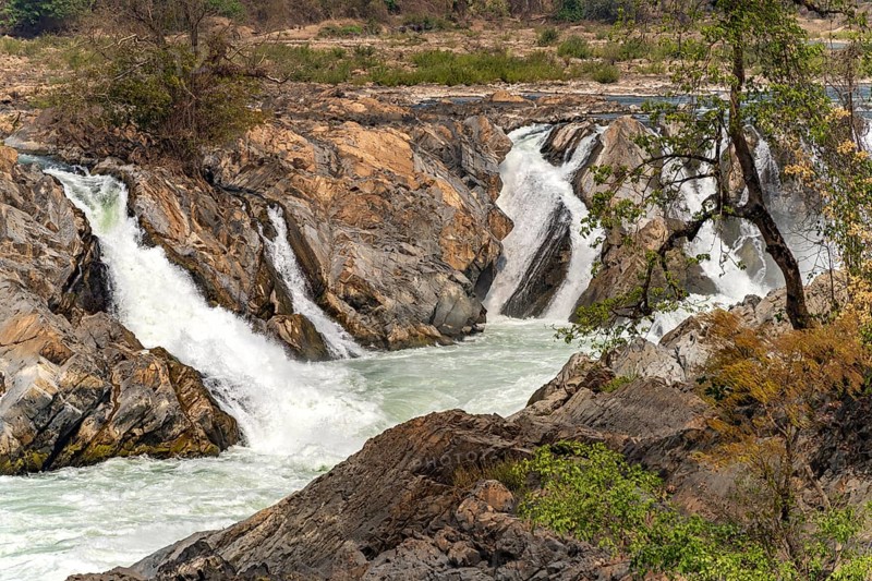 The Mekong Falls Nam Tok Khon Phapheng, Si Phan Don, Champasak Province, Laos, Asia